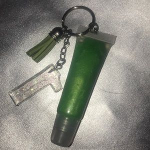 Green apple keychain